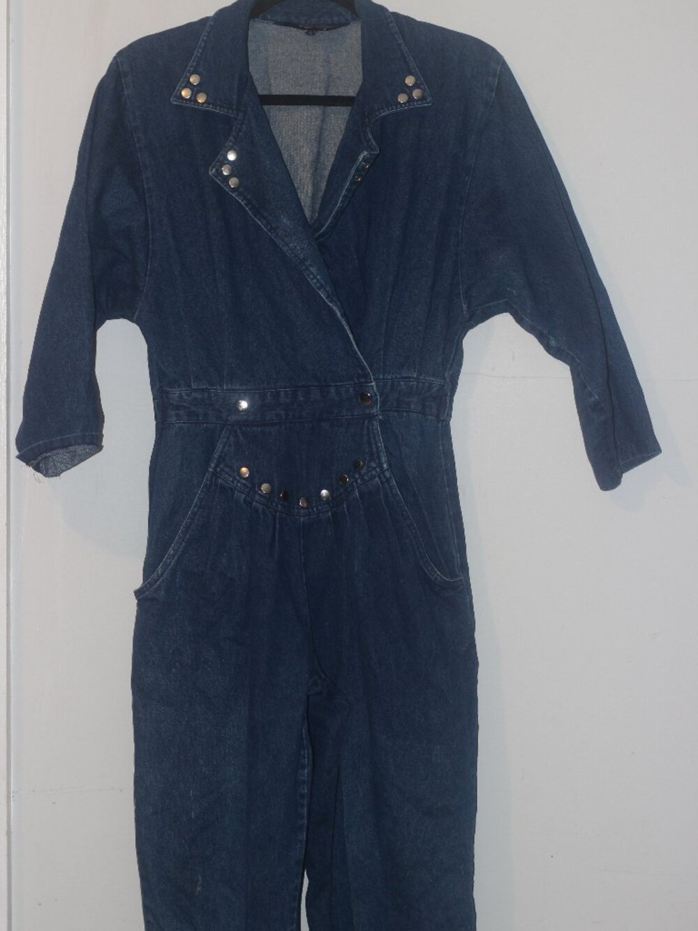 VTG Mizz Lizz 100% cotton denim jumpsuit 9/10